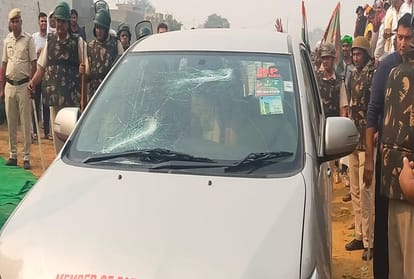 Farmers protest against MP Ramchandra Jangra in Hisar
