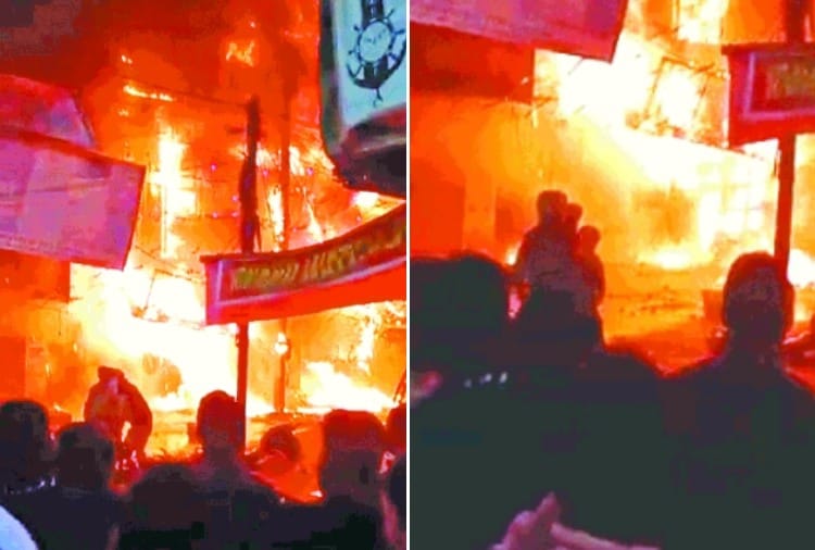 Fire incidents in many cities of Punjab on Diwali
