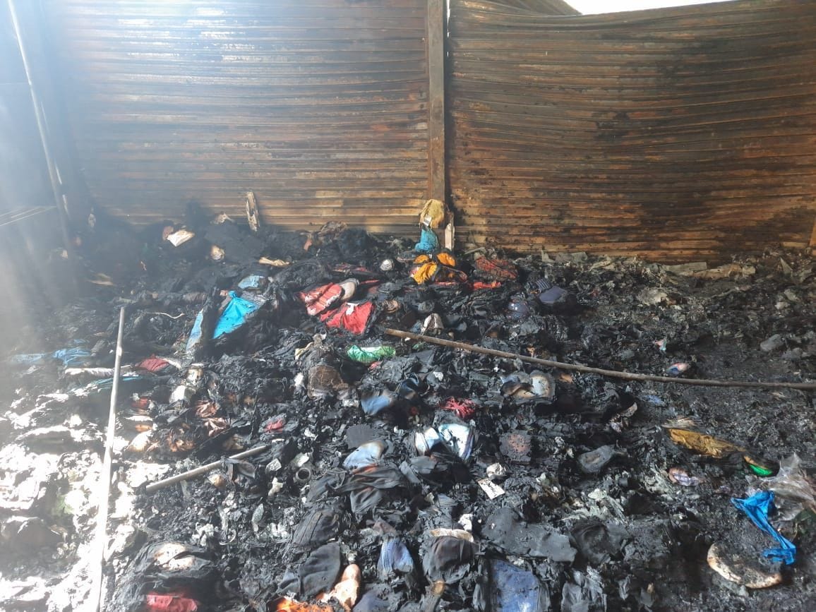 clothing store fire