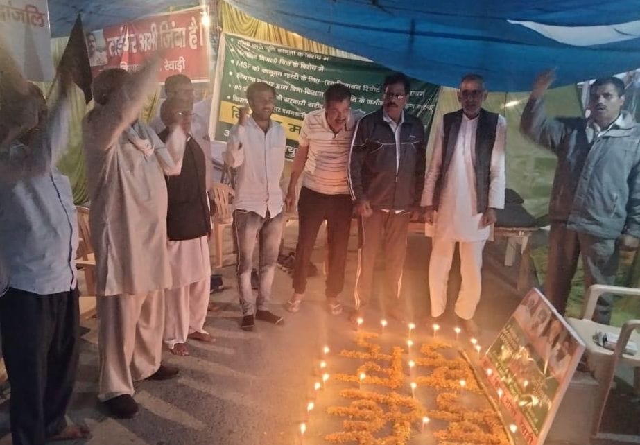 Torch rally taken out in honor of martyr farmers
