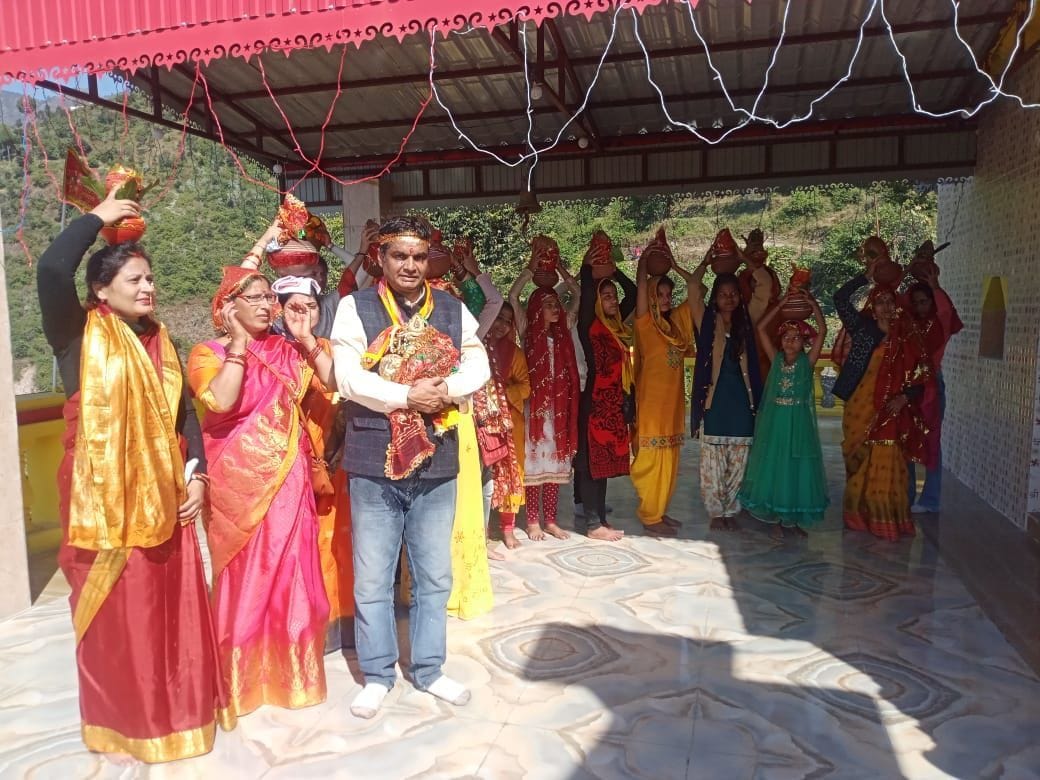 Establishment of the idol of Gaurja Devi in the temple