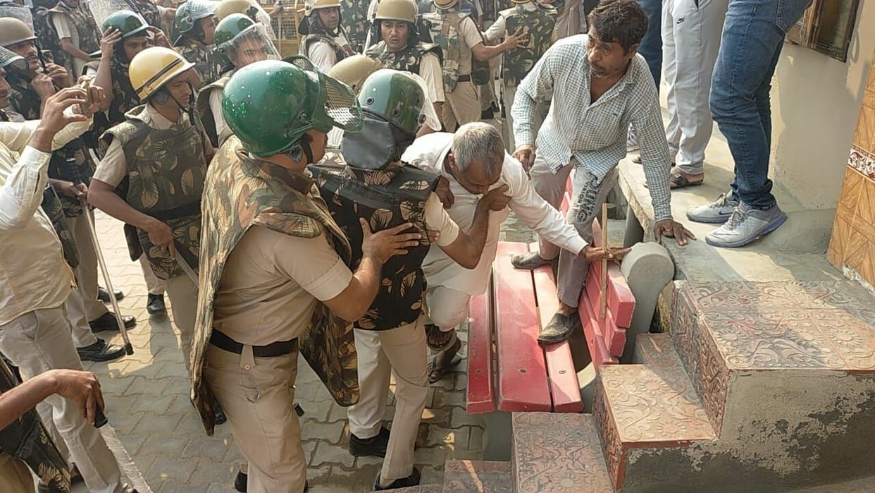 Farmers buried tent in Narnaund police station, today at 11 o'clock the decision will be taken in the panchayat