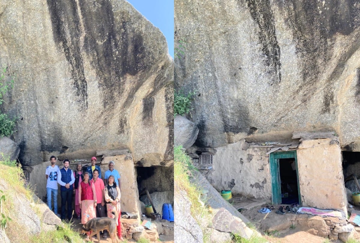 woman living in a cave in Ani Himachal for 35 years, husband passed away