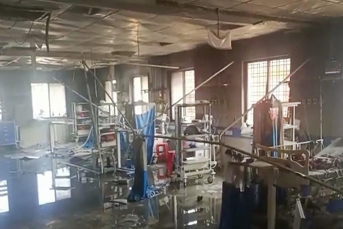 Fire broke out in Ahmadnagar civil hospital icu in maharashtra, Many dead, pm modi sends condolences