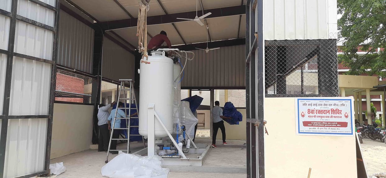 94% pure oxygen from the plant, will be supplied in the civil hospital