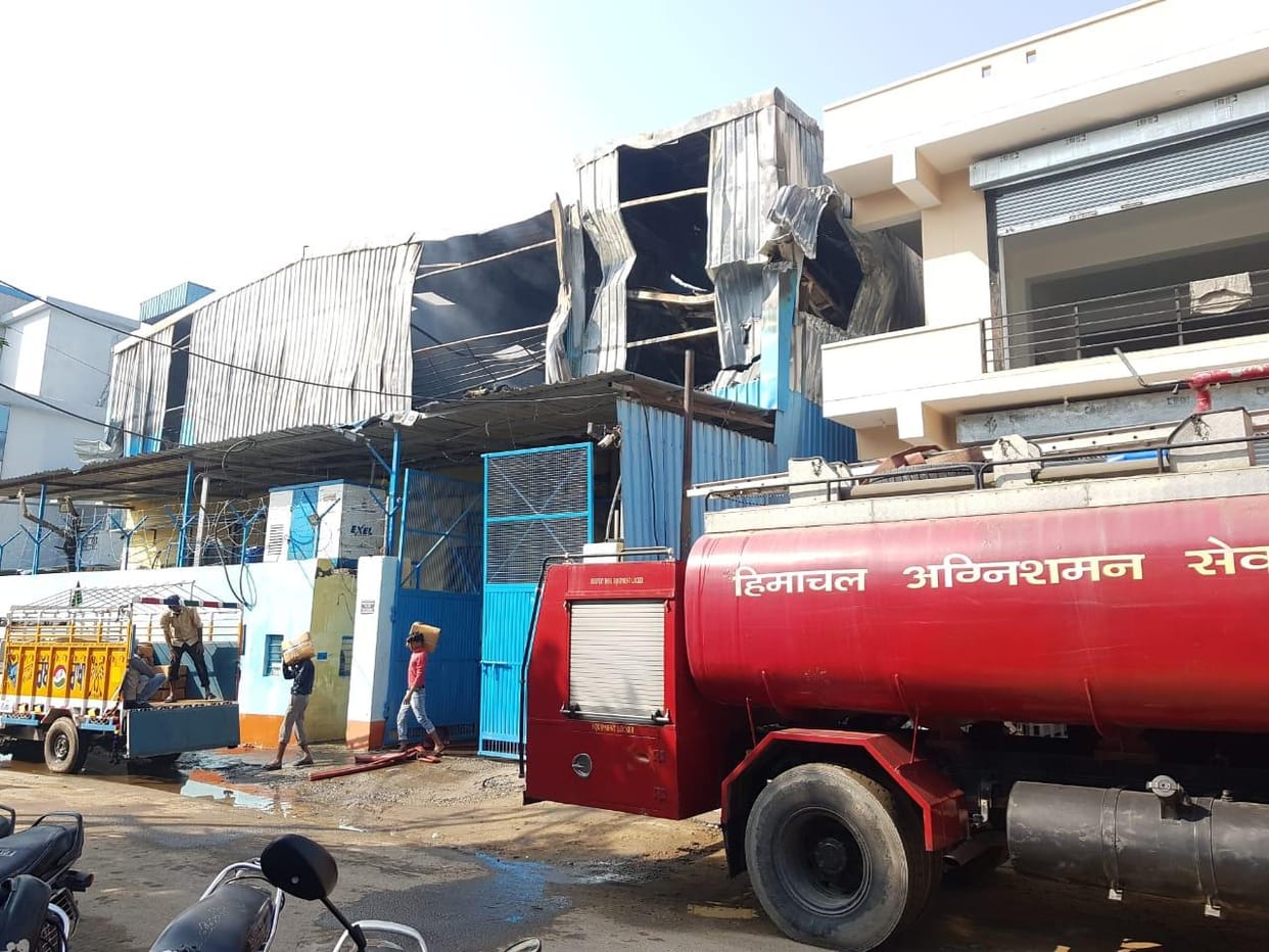 Loss worth 1.5 crore in Baddi's Sania enineering company