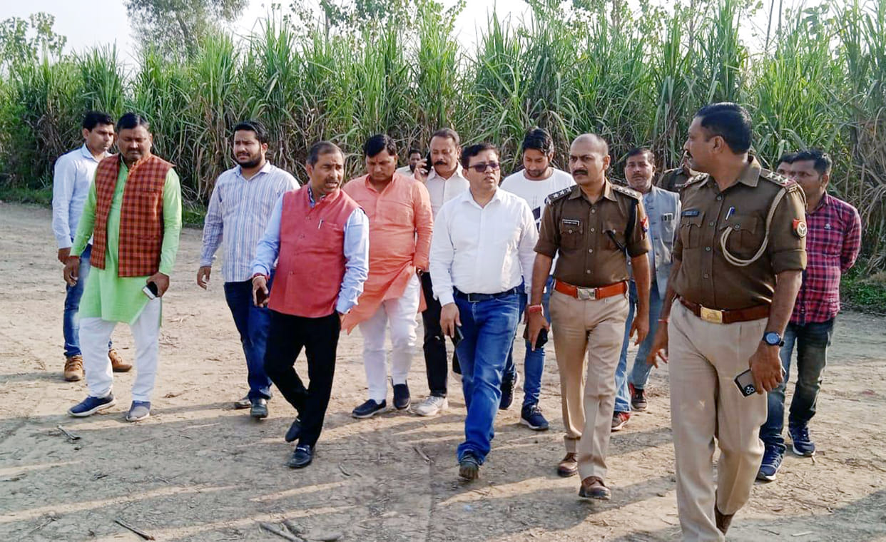 Preparation for the arrival program of Chief Minister Yogi started
