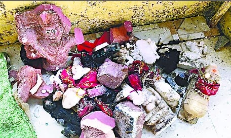 Mischievous elements broke the idols of the temple in Saijna