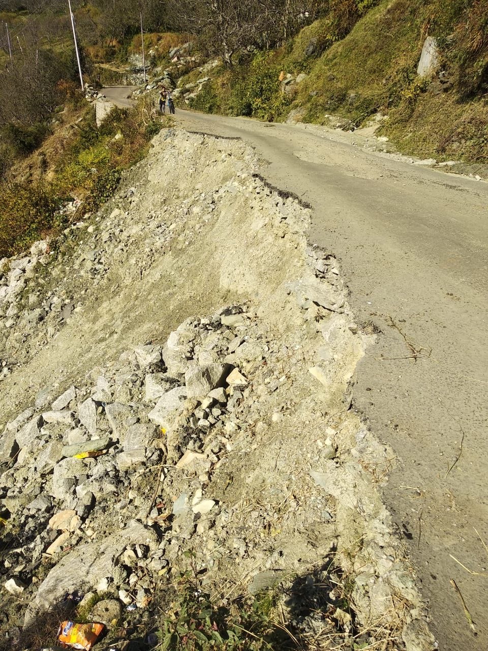 retain wall slide from two month people face problem