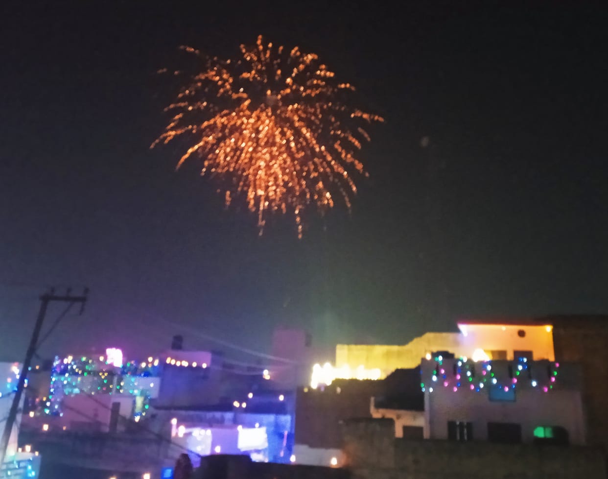Diwali festival celebrated with enthusiasm and gaiety