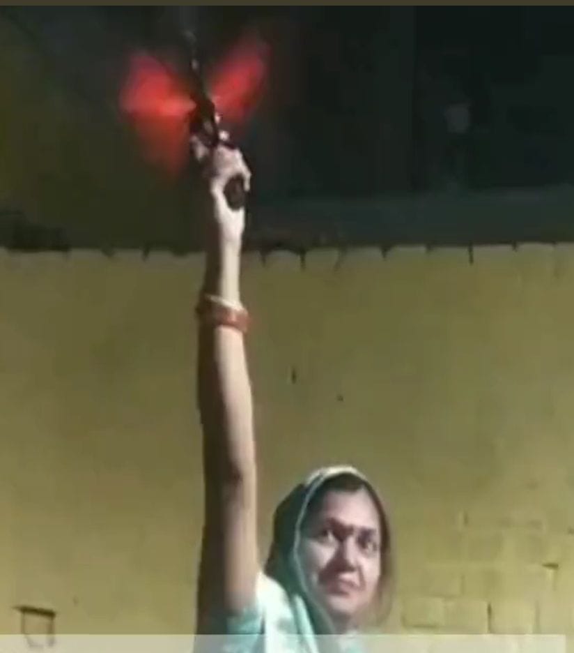 Video of woman firing in the air on Diwali goes viral