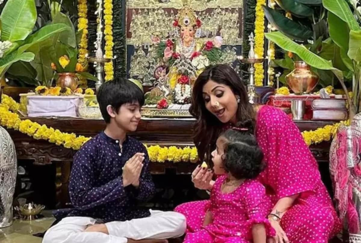 Shilpa Shetty's daughter Samisha chants Gayatri Mantra for injured bird  Watch adorable video