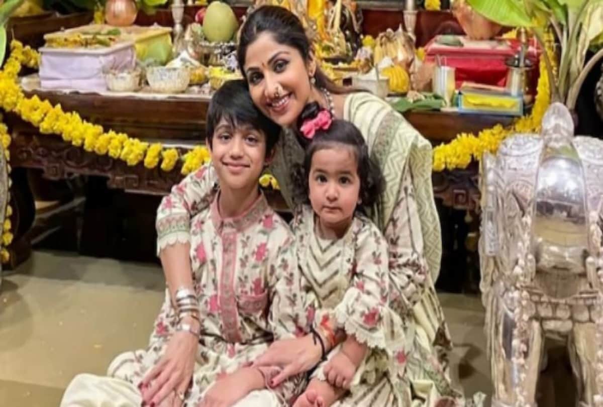Shilpa Shetty's daughter Samisha chants Gayatri Mantra for injured bird  Watch adorable video