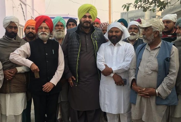 Navjot Sidhu visits village Burj Jawahar Singh Wala of Faridkot