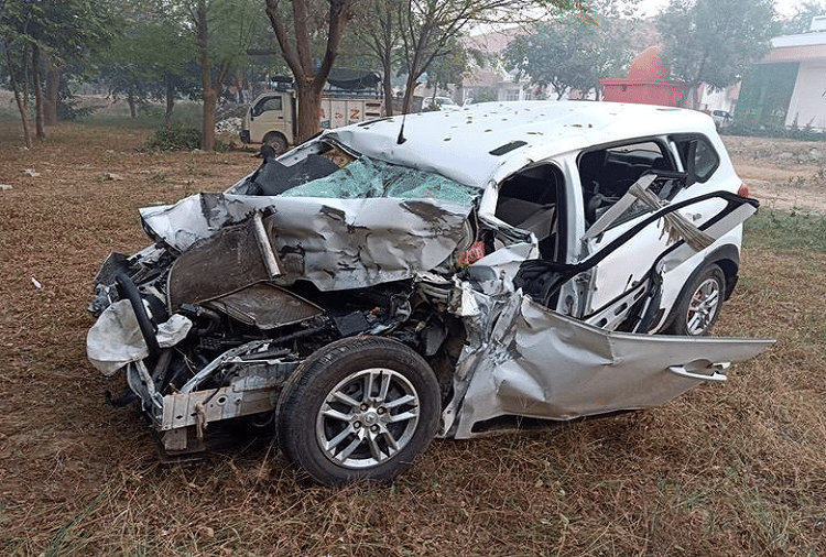 Big accident in Jind Three killed on Hisar Chandigarh National Highway