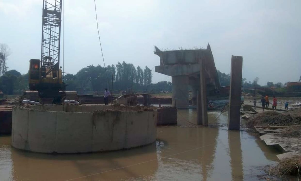 The bridge could not be completed even after seven years