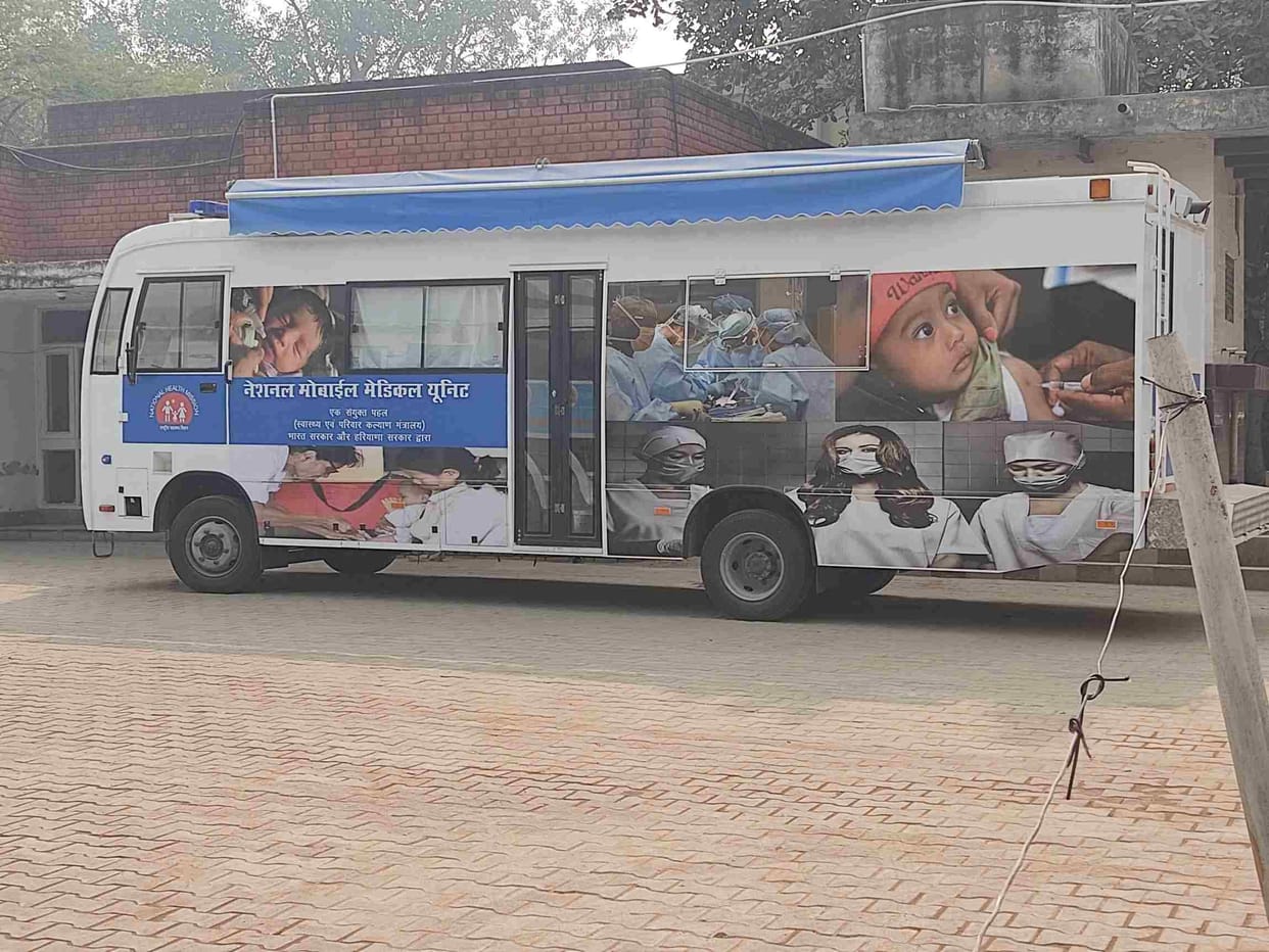 Mobile medical unit ready to treat the needy