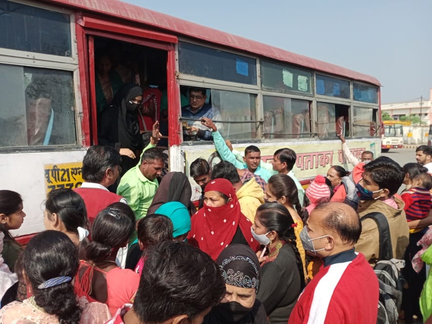 Roadways buses clashed on Bhaidooj