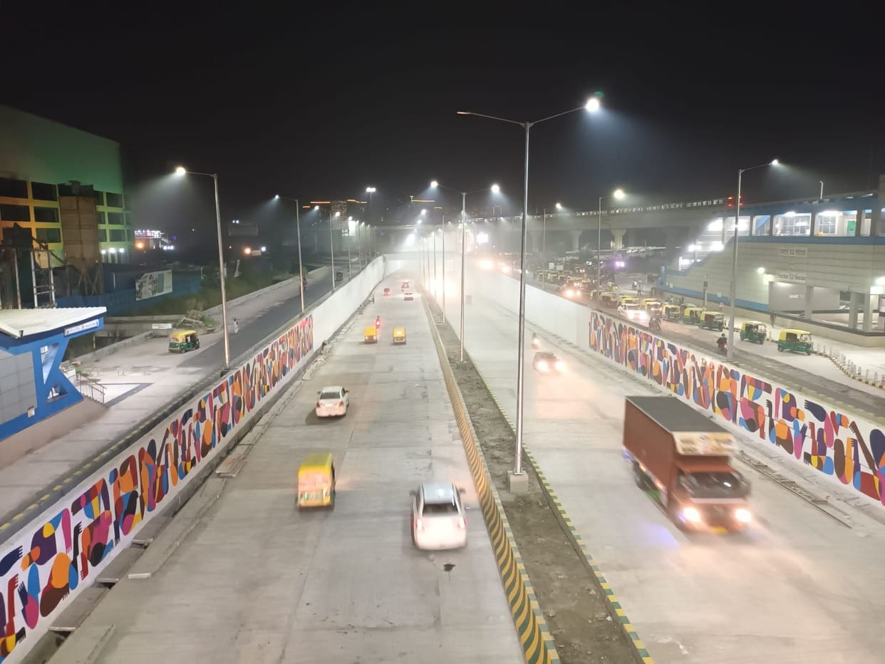 Newly constructed Sector-71 underpass completely open, freedom from jam