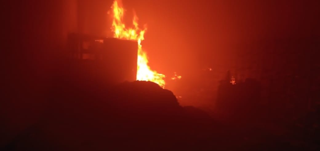 fire in mask making factory