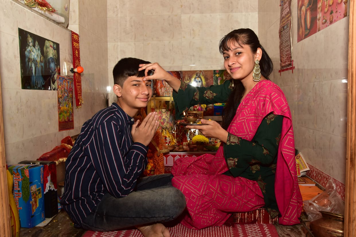 Bhaiya Dooj celebrated with joy
