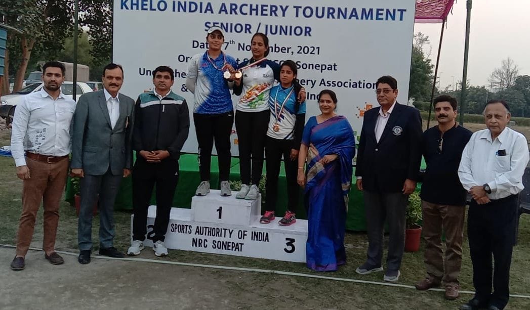 In the Archery competition, the girls of Haryana won, Punjab stood third