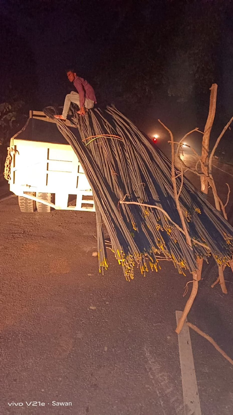Youth dies and three others get injured in a road accident