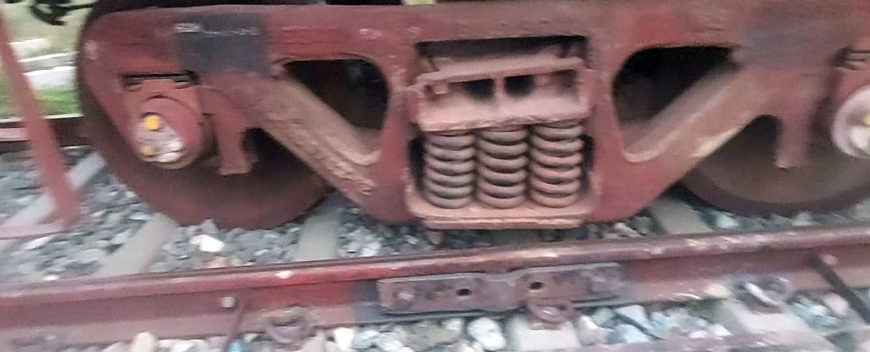 Goods train derailed in Ramkot