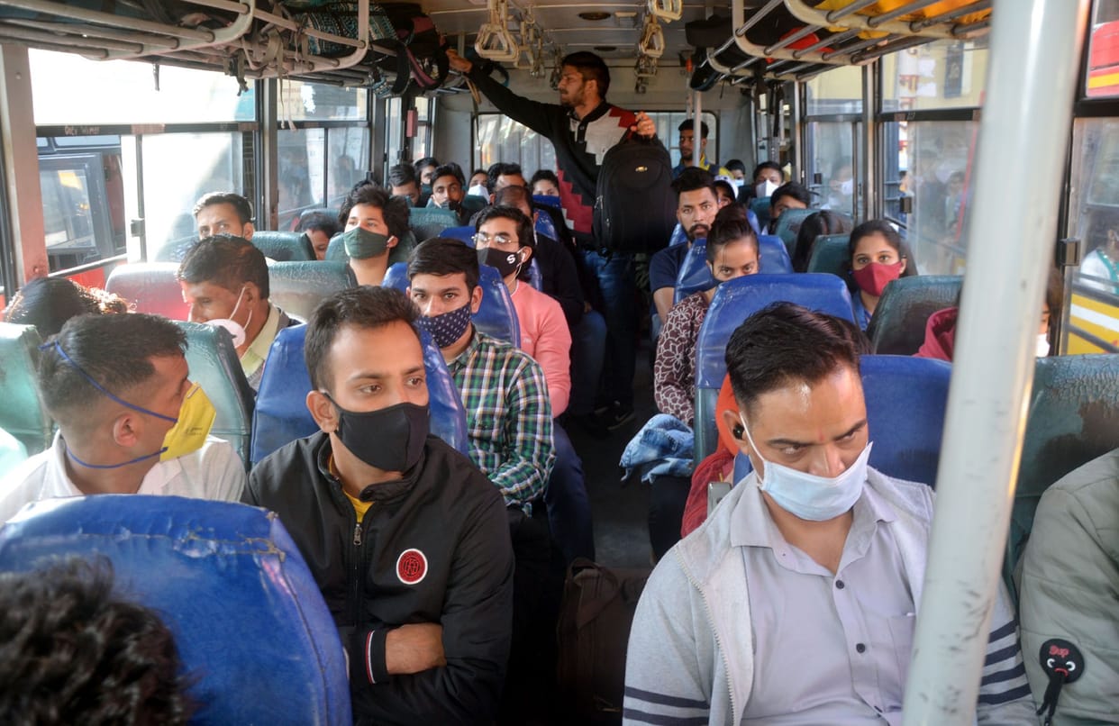 Eight special buses run for Chandigarh, all full