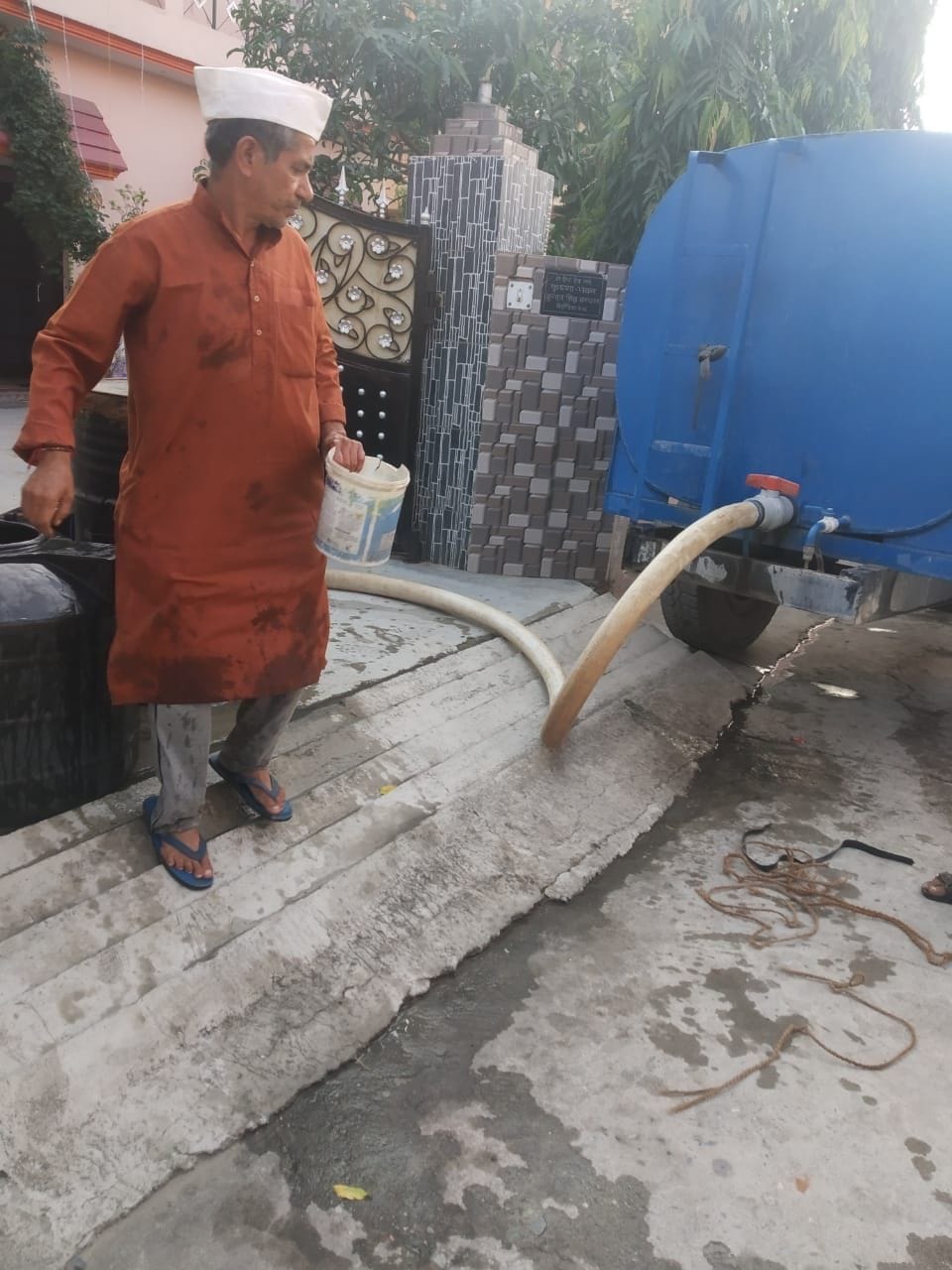 The matter of breaking the drinking water line reached the Chief Minister's court