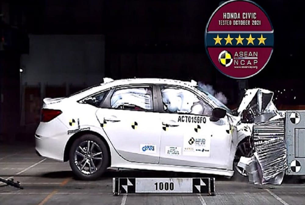 New Gen Honda Civic Scores Full 5 Stars In Asean NCAP Tests