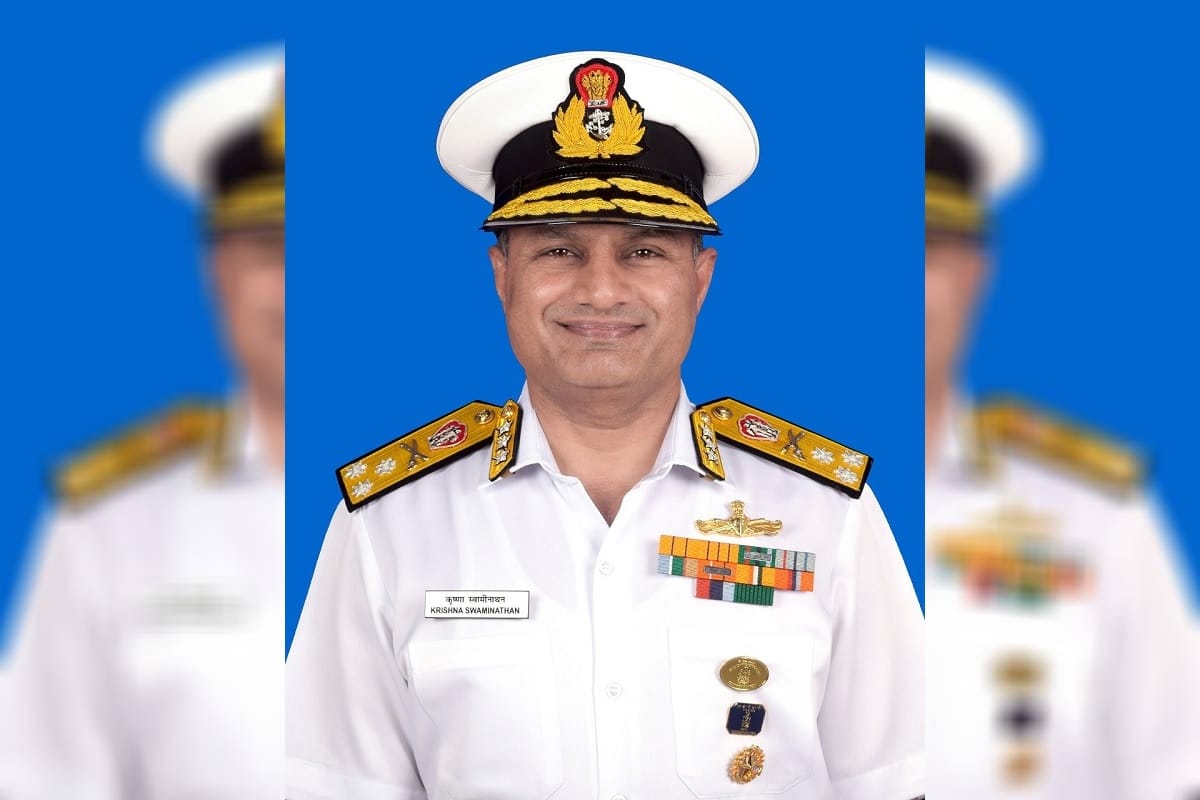 Vice Admiral Krishna Swaminathan assumed charge as Chief of Staff of the Western Naval Command
