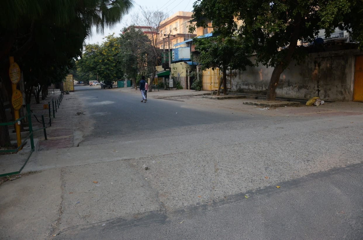 The bike jumped from the breaker of the drain and hit the pillar, the woman died