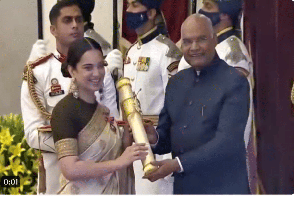 Kangana Ranaut receives the Padma Shri Award 2020 See pics