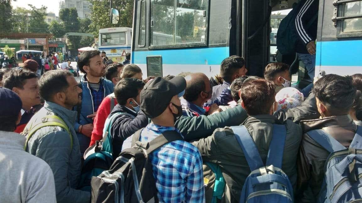 Fight between Delhi-Doon buses