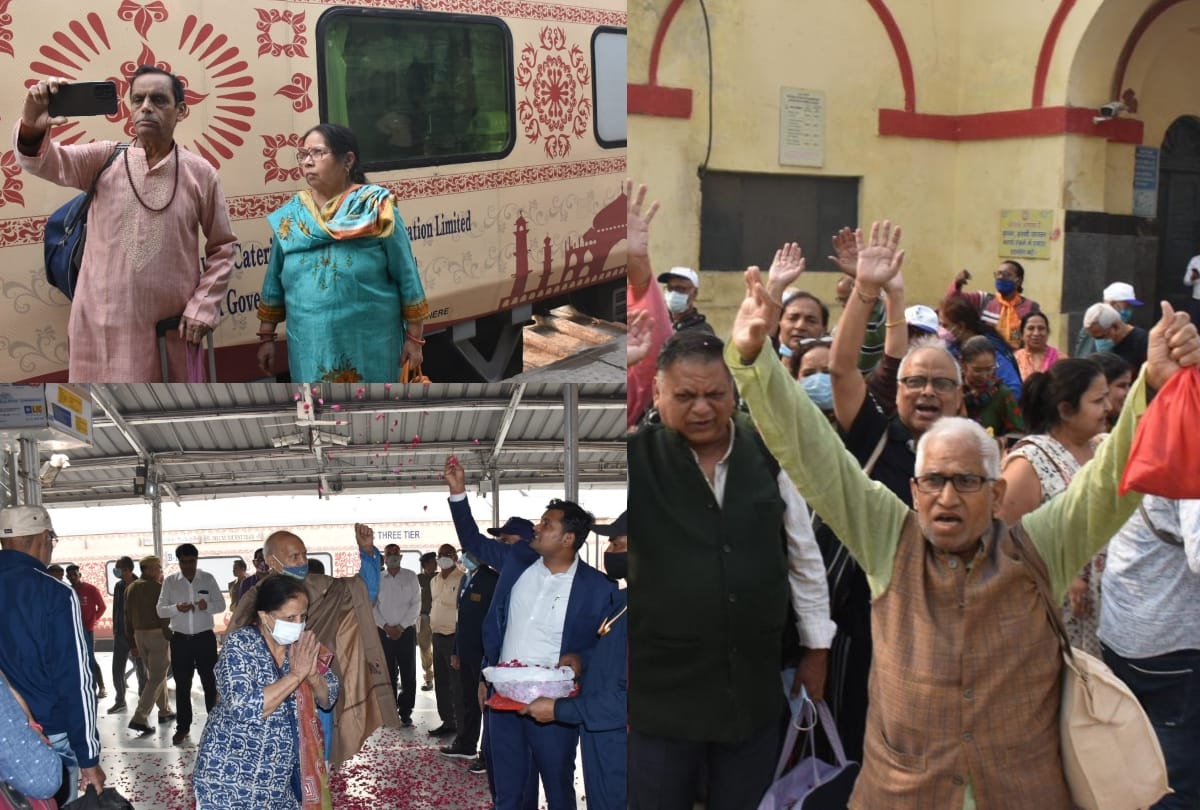 First train of Ramayan Yatra arrived Ayodhya.