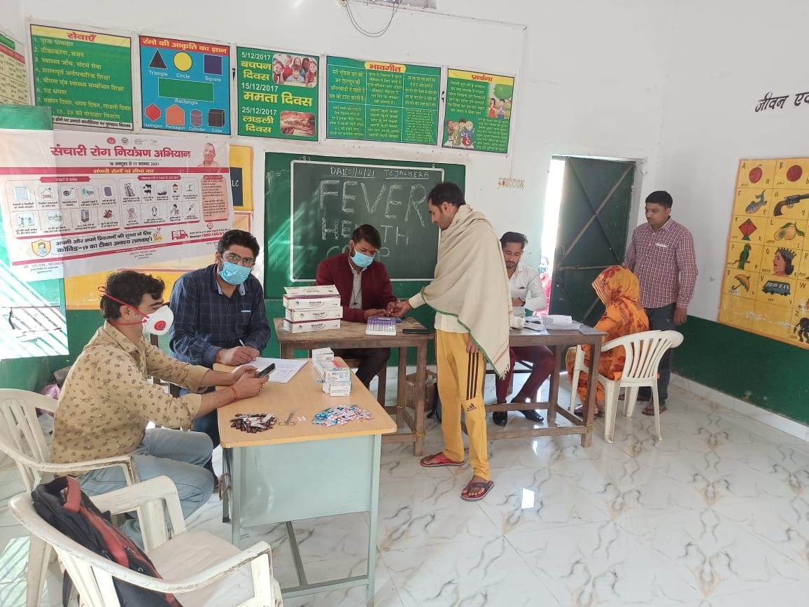 Doctors arrived in Tejalhera, burning with fever, 163 people were examined