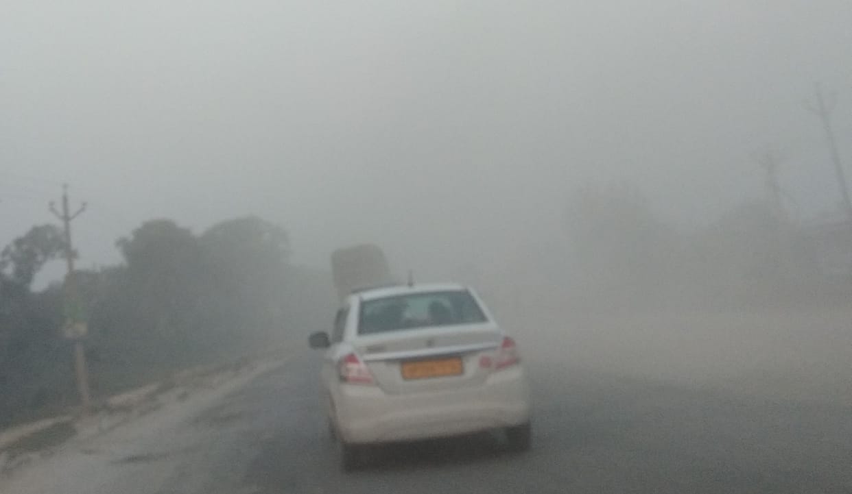 dust on highway