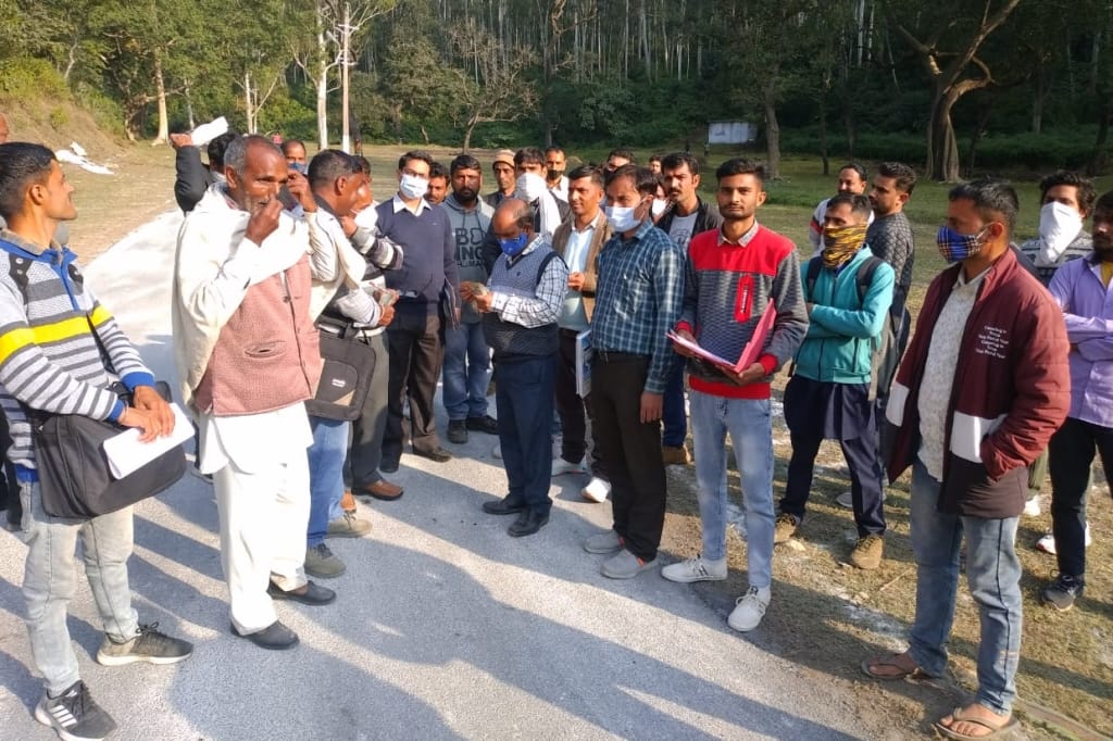 administrations in second day 51 plots sale in renuka