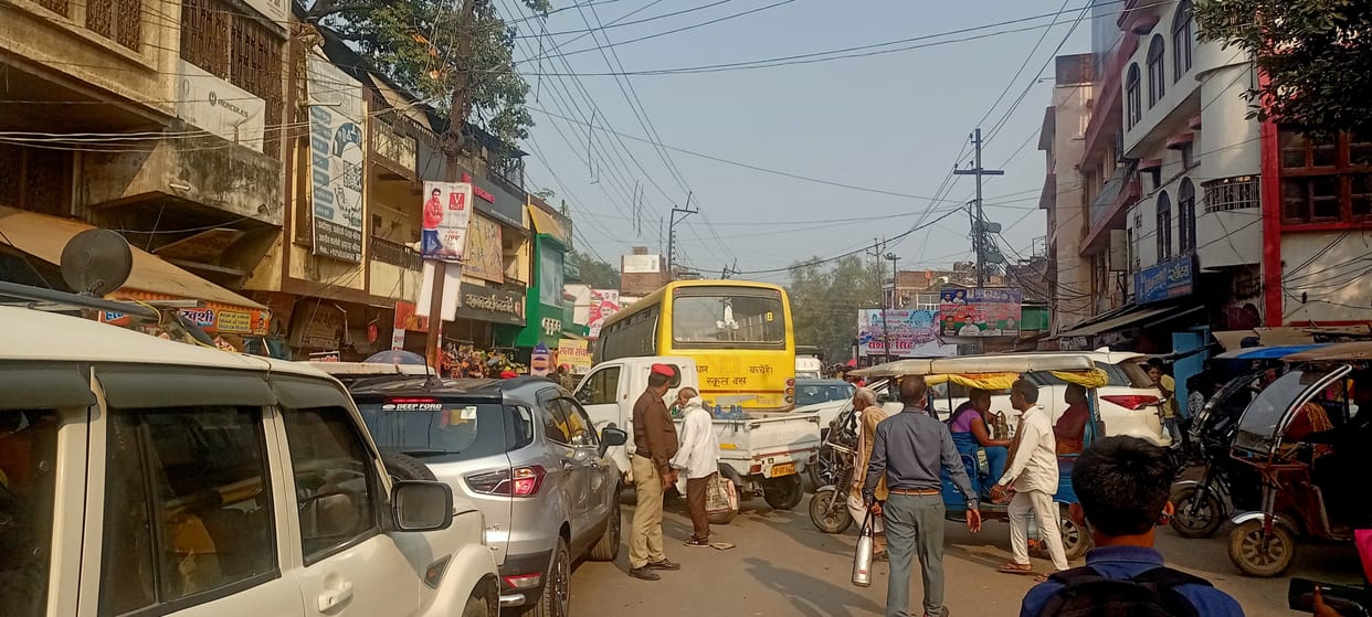 jammed all day due to crowd