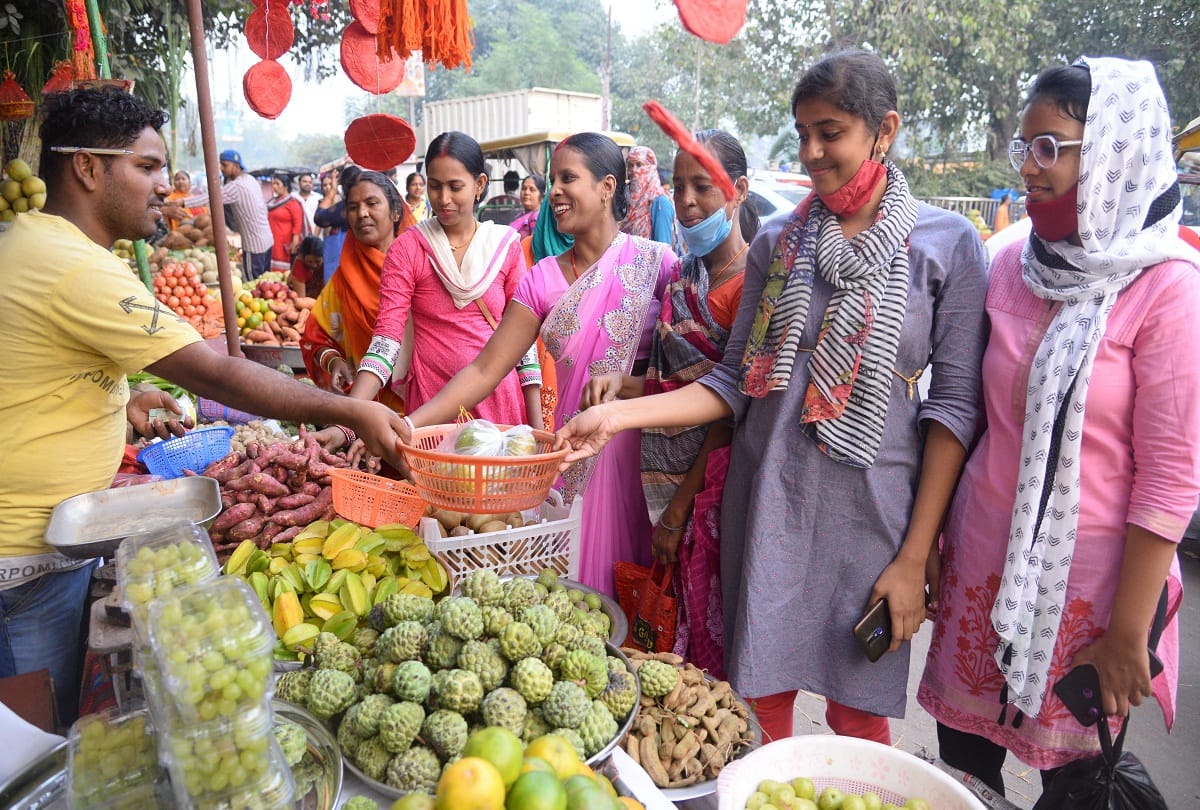 Dala Chhath festival: Lamps lit on the altars of good fortune at the confluence, there will be four days of sun worship