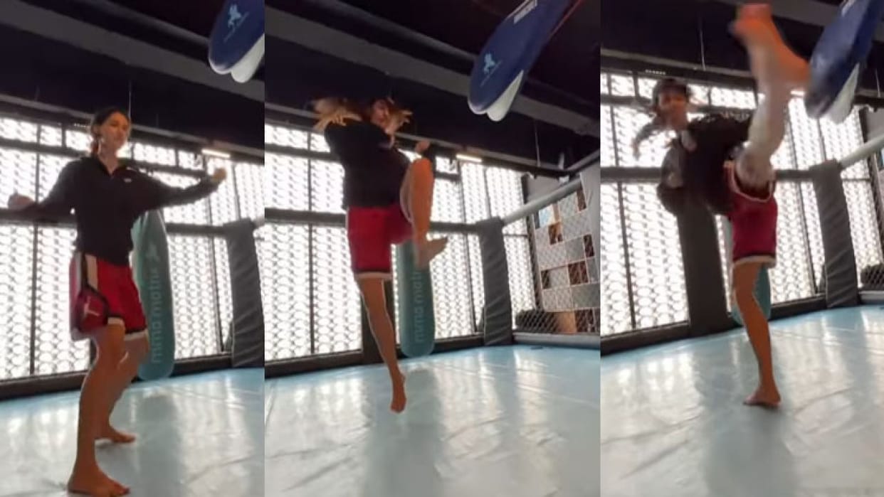 video: Disha Patani Nails The 720 Kick Like A Pro, Fans said - Tiger Shroff's effect