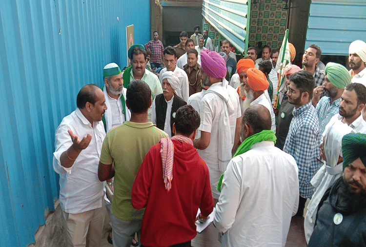 Farmer leaders meeting started at Kundli border of Sonipat