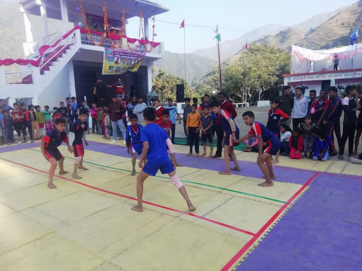 Saraswati Shishu Mandir won in Kabaddi