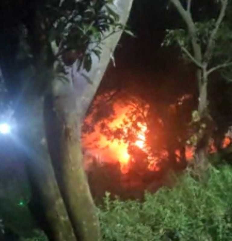 Fire Broke in Grass