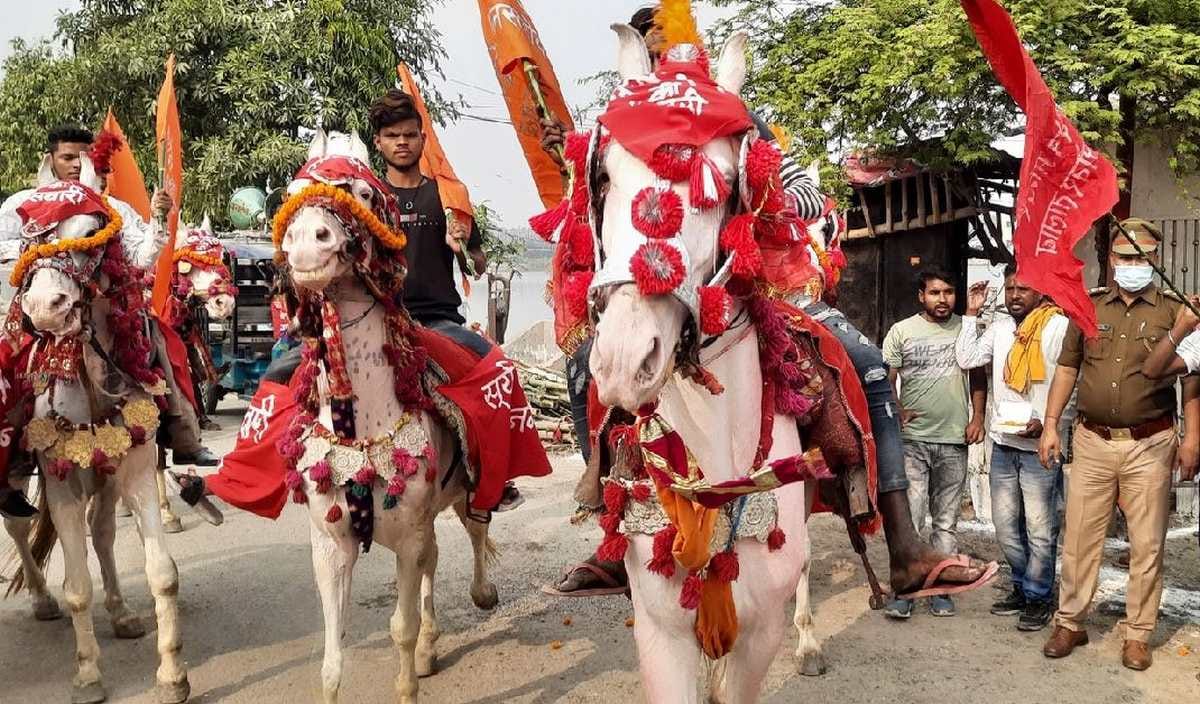 Chhath Puja 2021: Chhath festival started by leaving horses from Mansarobar pond fasting women worship 