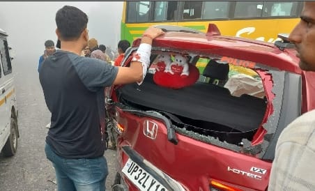 Truck rammed into SSB Commandant's car