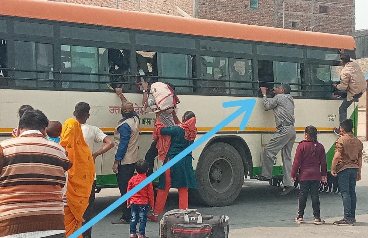 Hathras: Passengers had to wait for hours for roadways buses