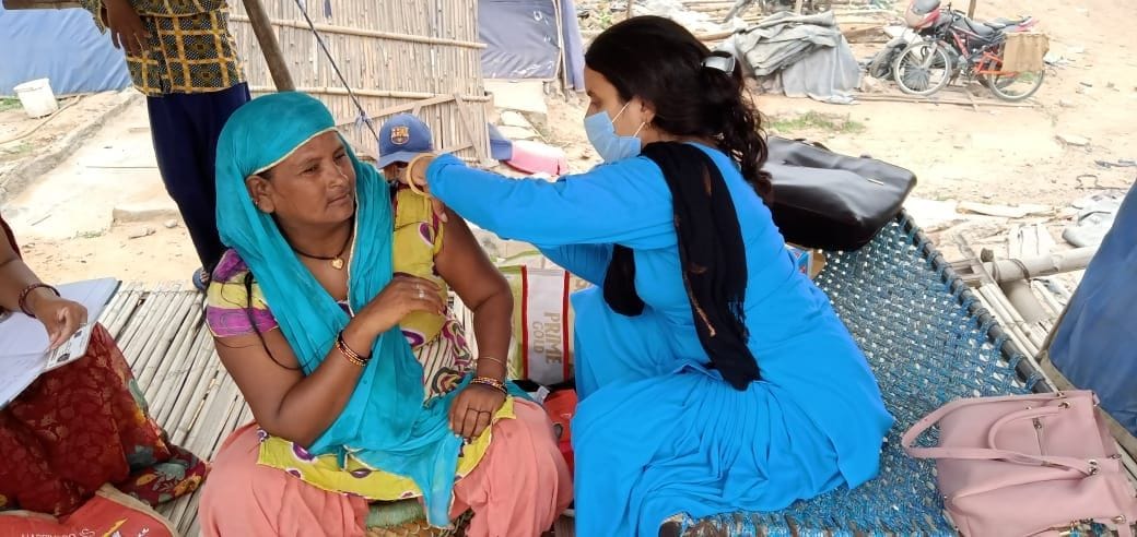 To give impetus to the goal of complete vaccination, the health department is giving every house knock