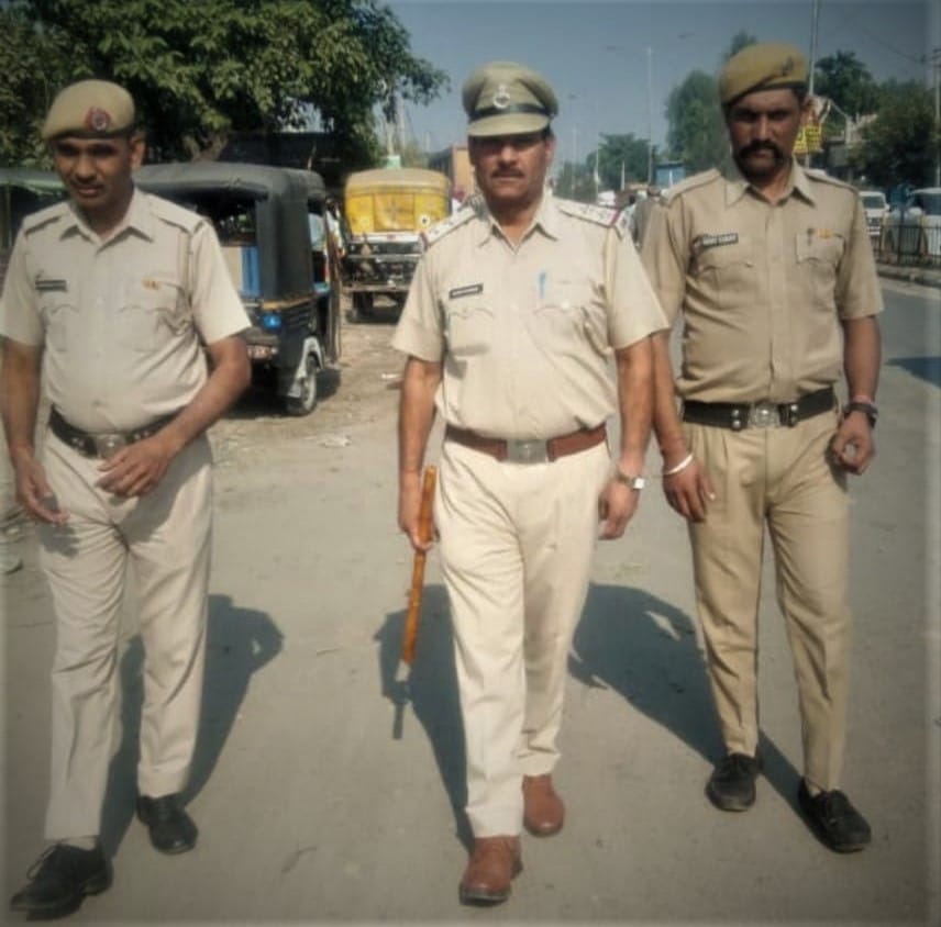 Police patrolled on foot, assured of security, Yamunanagar